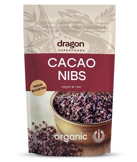 Dragon, Raw Cacao Nibs, Criollo, 200g