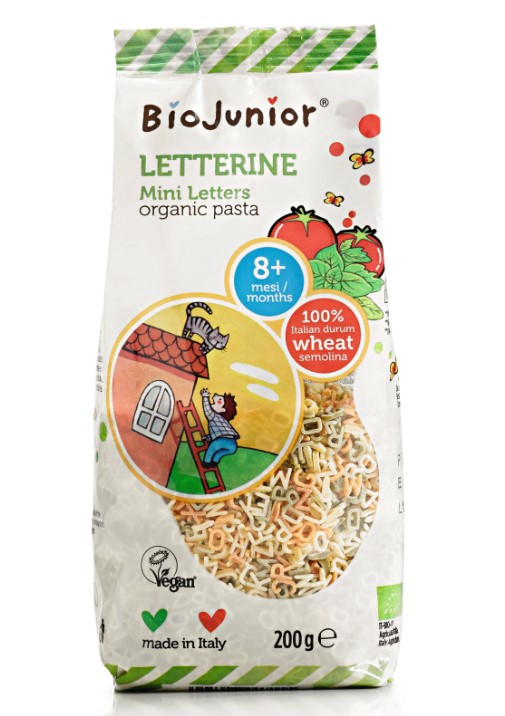 BioJunior, Mini Letters Pasta, 200g