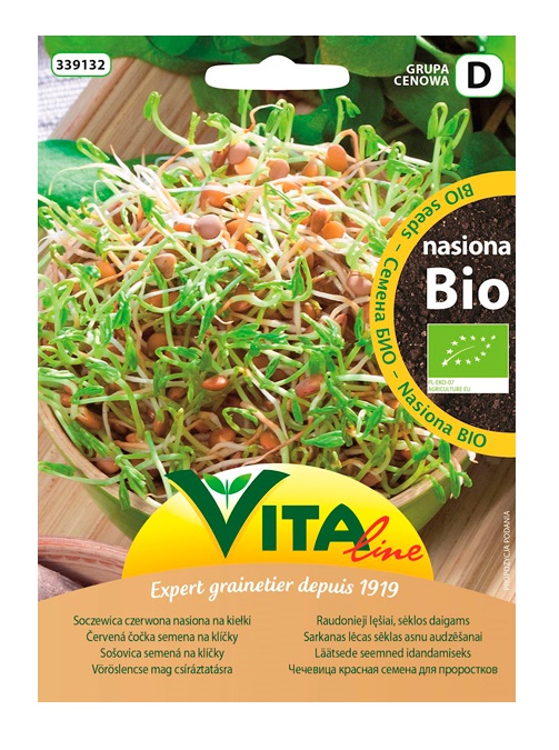 Vita Line, Red Lentils Sprouting Seeds, 30g