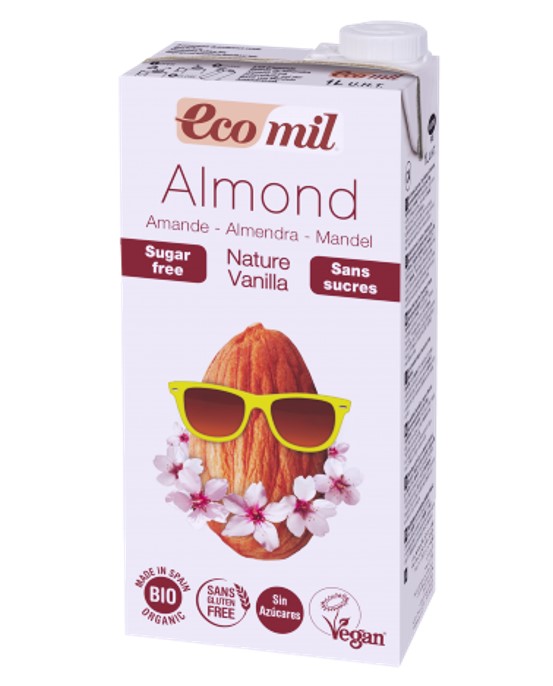 Ecomil, Almond Drink Vanilla, 1L