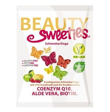 Beauty Sweeties, Fruit Gum Butterflies, 125g