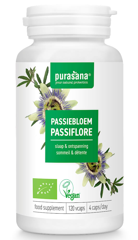 Purasana, Passion flower - Passiflora, 120 Capsules