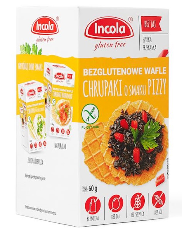 Incola, Corn Waffles with Pizza Flavor, 60g