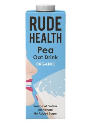 Rude Health, Oat & Pea Drink, 1L