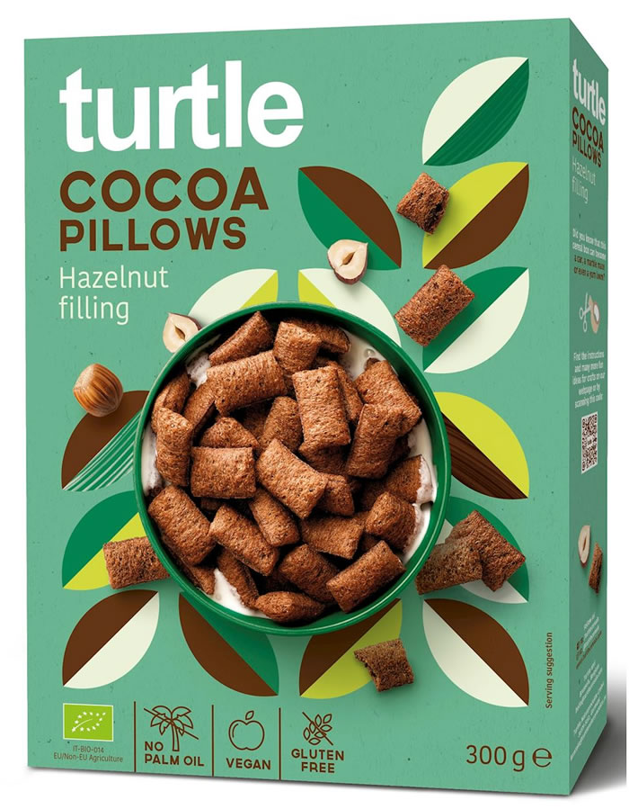 Turtle, Cocoa Pillow with Hazelnut Filling, 300g