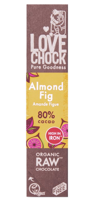 Love Chock, Almond & Fig Raw Chocolate, 40g