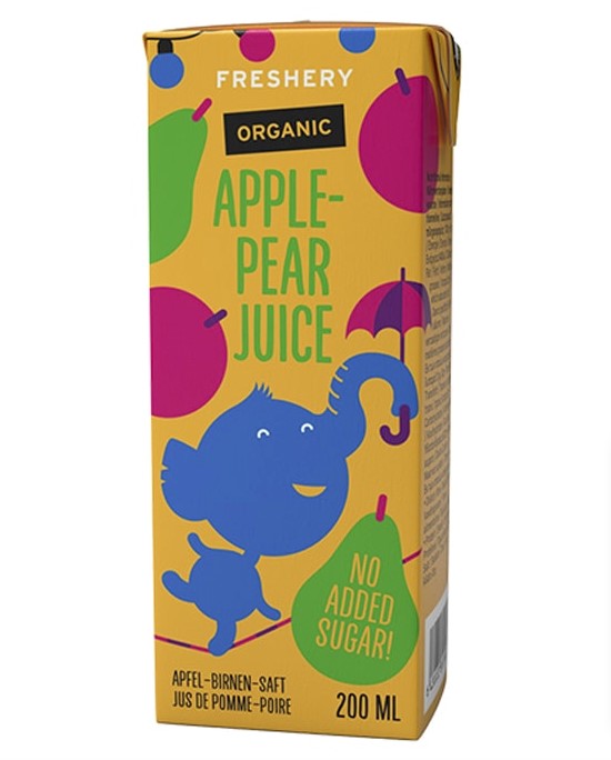 Freshery, Juice Apple & Pear, 200ml