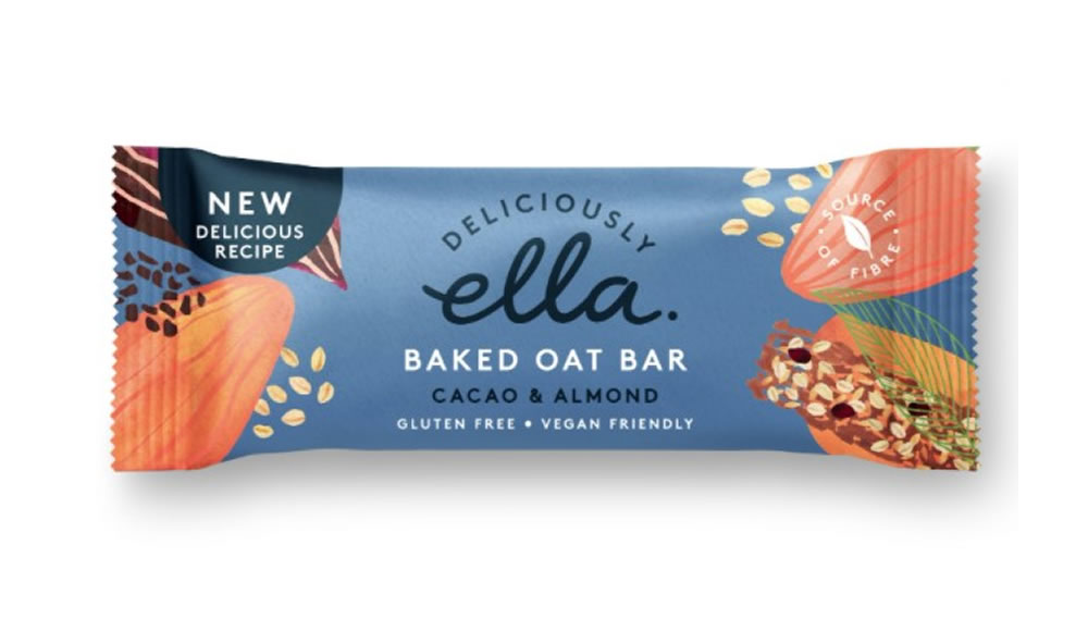 Deliciously Ella, Cacao & Almond Baked Oat Bar, 50g