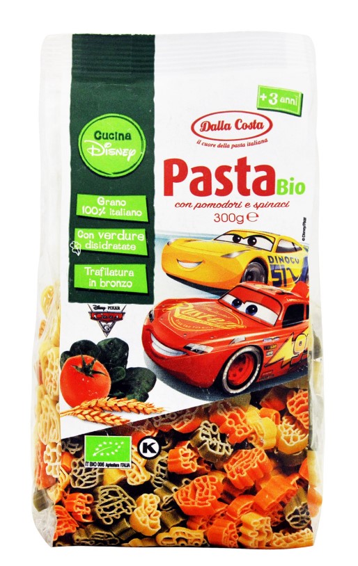 Pasta Three-Color Semolina Disney Cars, 300g