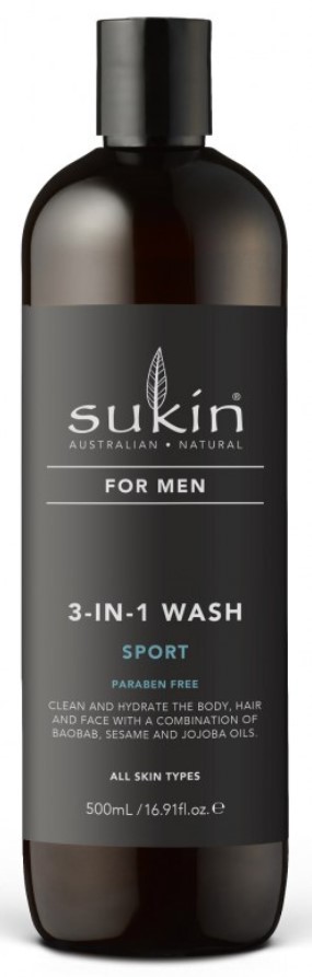 3-in-1 Sport Body Wash For Men, 500ml
