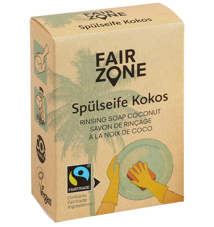 Fair Zone, Coconut Dish Washing Soap, 80g