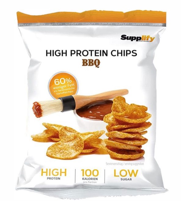 Supplify, High Protein Chips - BBQ, 50g