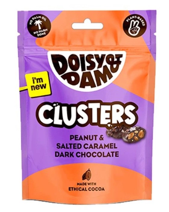 D&Ds, Peanut & Salted Caramel Dark Chocolate - Clusters, 80g