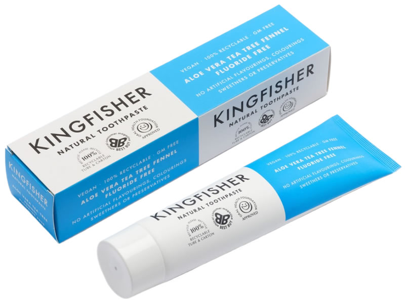 Kingfisher, Toothpaste - Aloe Vera Tea Tree Fennel