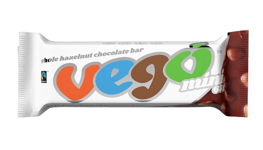 Vego, Mini Whole Hazelnut Chocolate Bar, 65g