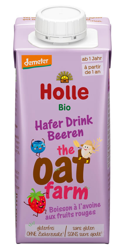 Holle, Oat Drink Strawberry-Blueberry-Banana, 200ml