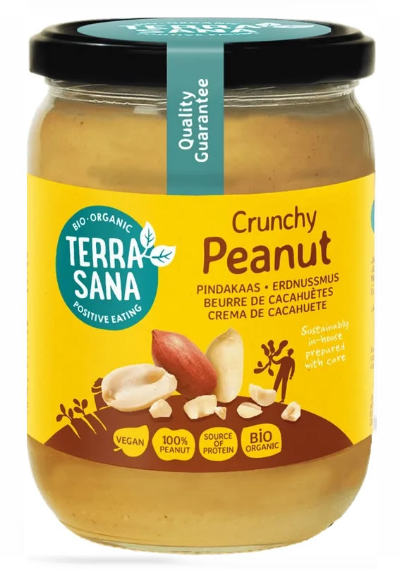Terrasana, Crunchy Peanut Butter, 500g