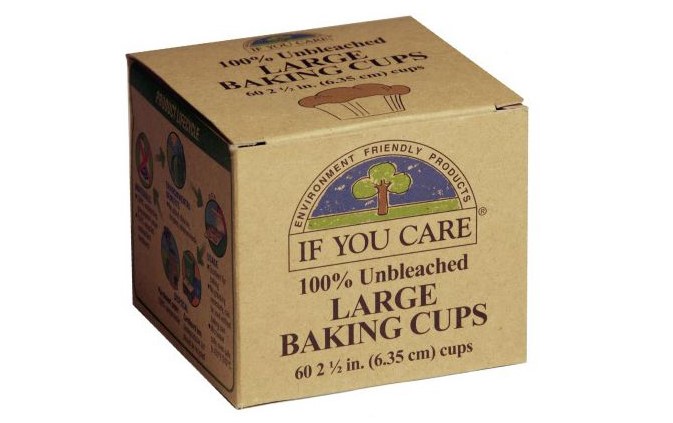 100% Unbleached Large Baking Cups, 60pcs