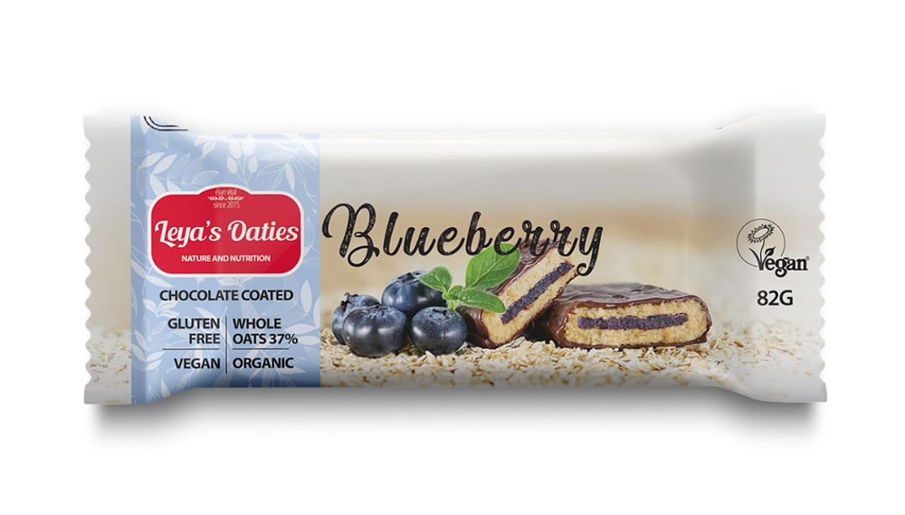 Blueberry Oat Bar with Swiss Chocolate Enrobing, 82g