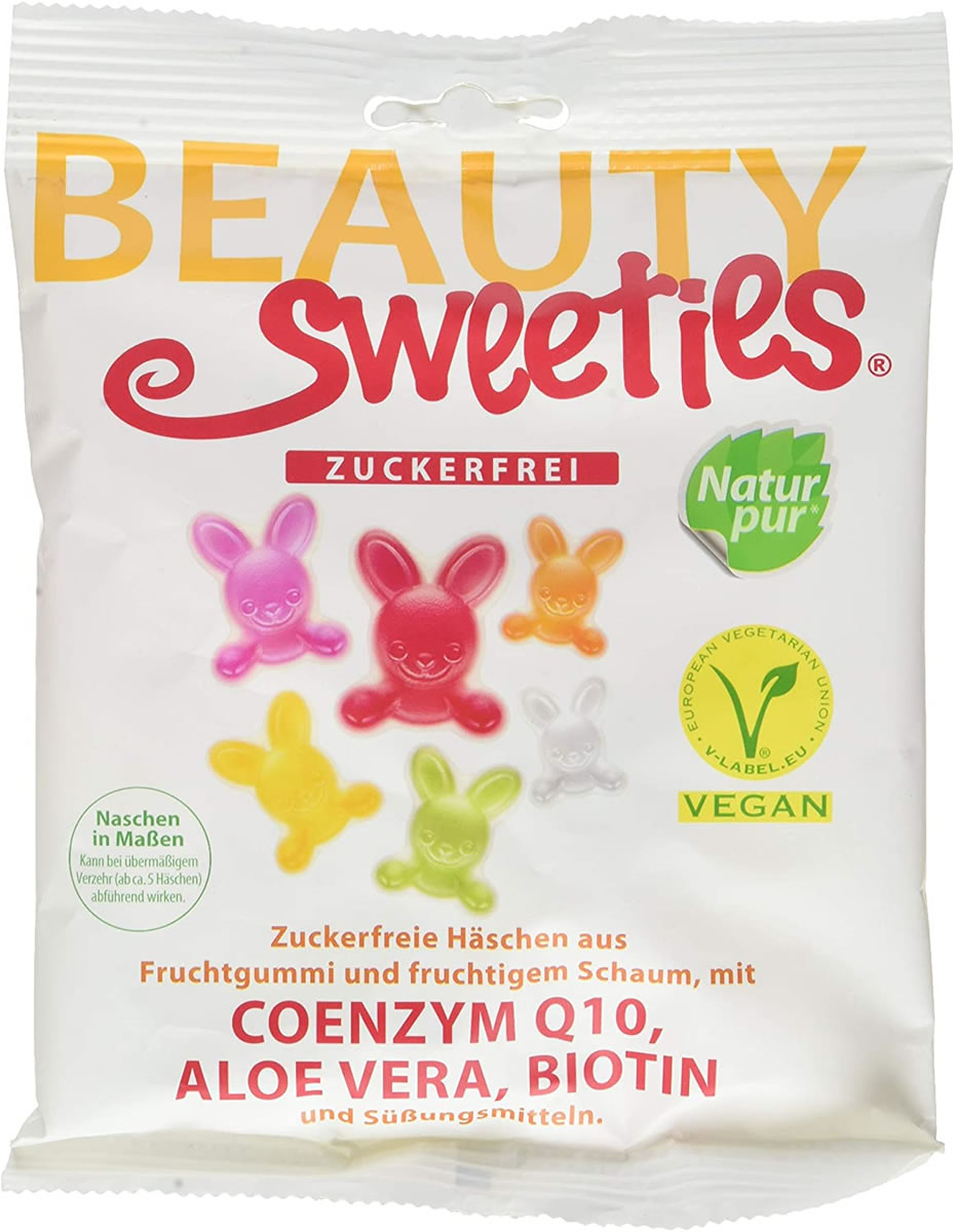 Beauty Sweeties, Bunnies Coenzym Q10, Aloe Vera & Biotin, 125g