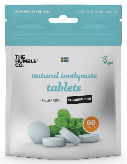 The Humble Co, Toothpaste Tablets Fresh Mint without Fluoride, 60 tab
