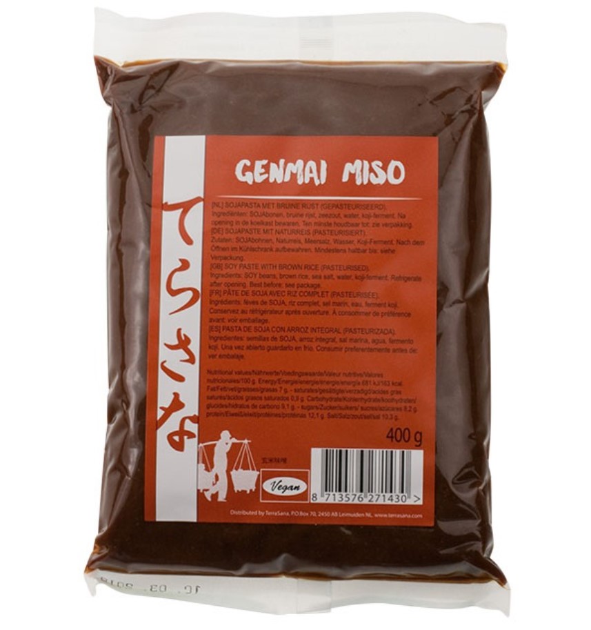 Terrasana, Genmai Miso - Soybean & Brown Rice Paste, 400g