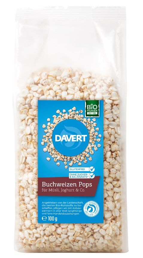 Davert, Buckwheat Pops, 100g