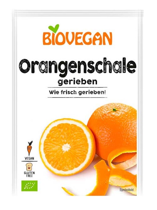 Biovegan, Orange Peel Dried Powder, 9g