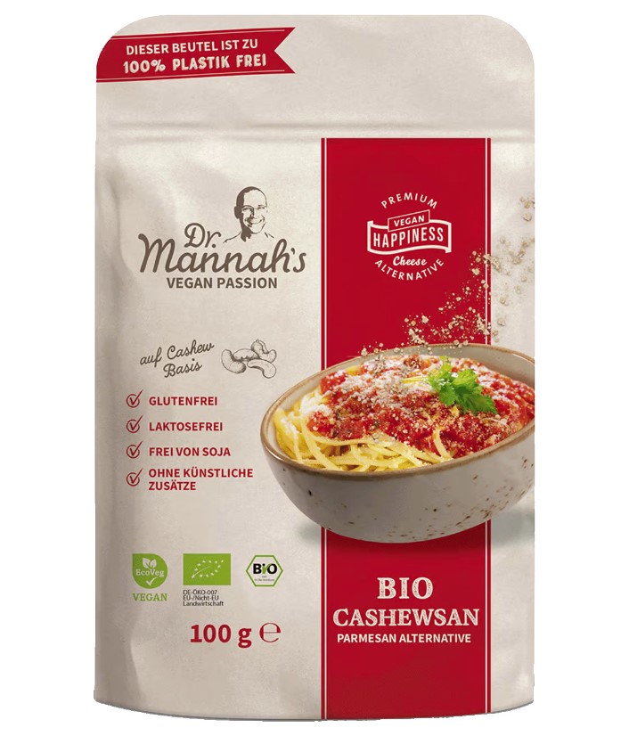 Dr. Mannah's Daily , Cashewsan - Parmesan Alternative, 110g