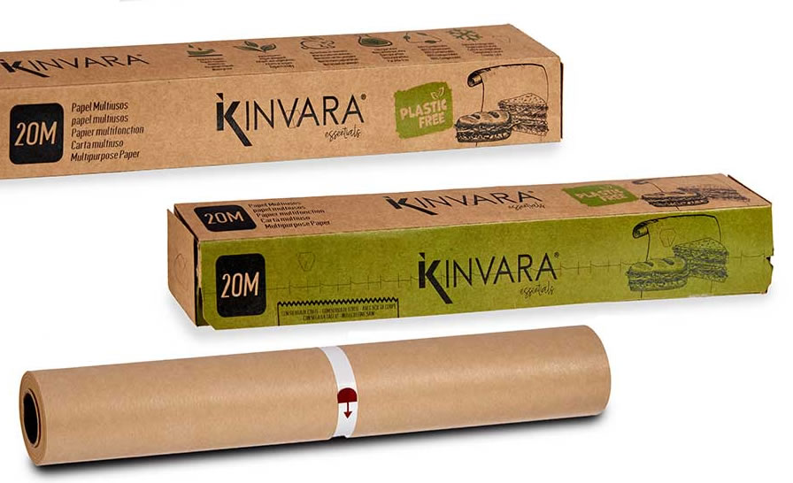 Kinvara, Multipurpose Compostable Paper Roll 20m