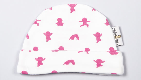Newborn Baby Hat With Yoga Party (Pink)