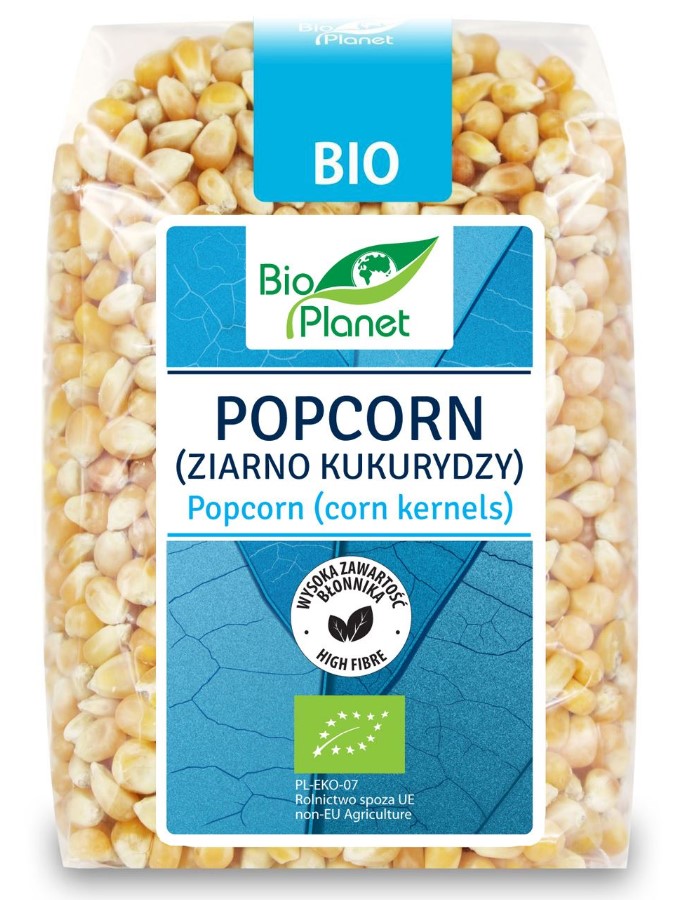 Bio Planet, Popcorn Corn Kernels, 400g