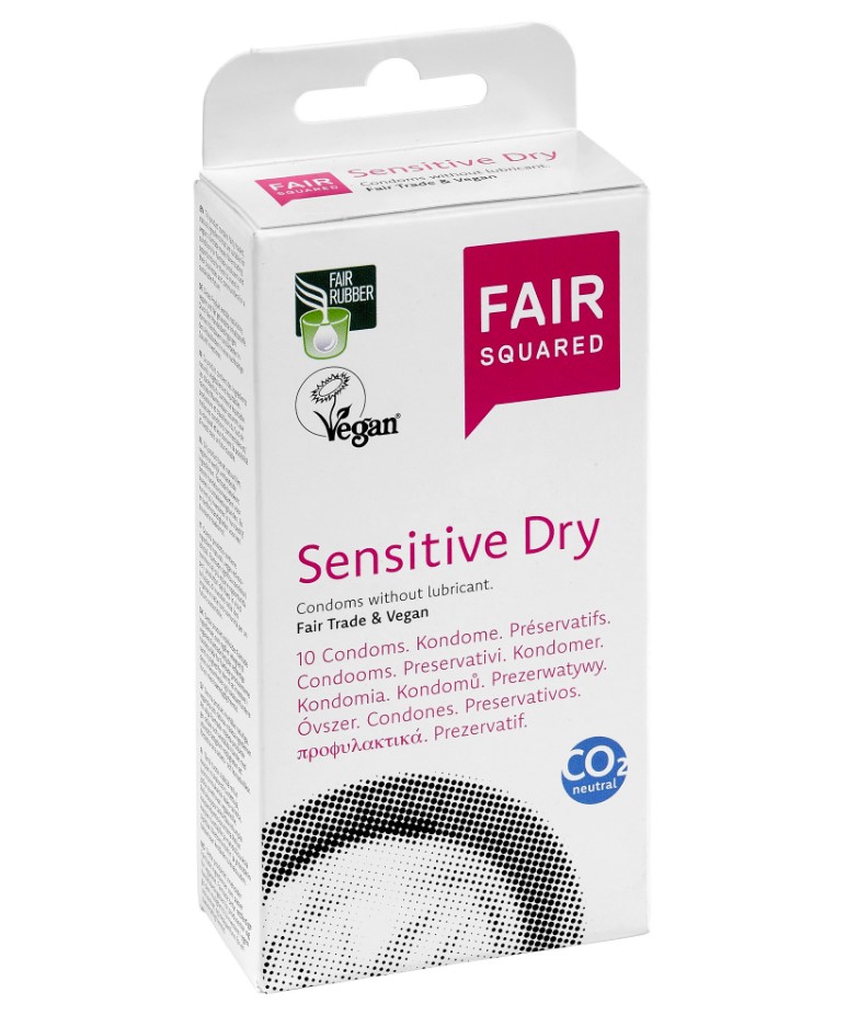 Fair Squared, Sensitive Dry Condoms, 10pcs
