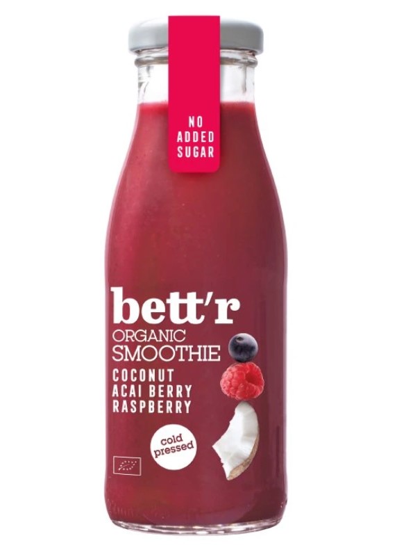 Bettr, Smoothie Raspberry, Acai & Coconut, 250ml