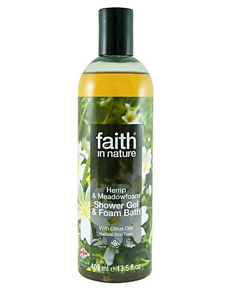 Faith in Nature, Hemp and Meadowfoam Shower Gel & Foam Bath, 400ml