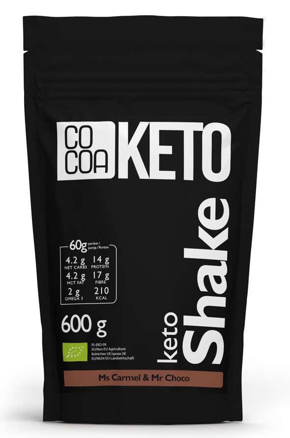 Cocoa, Keto Protein Shake with Caramel and Choco Flavor, 600g