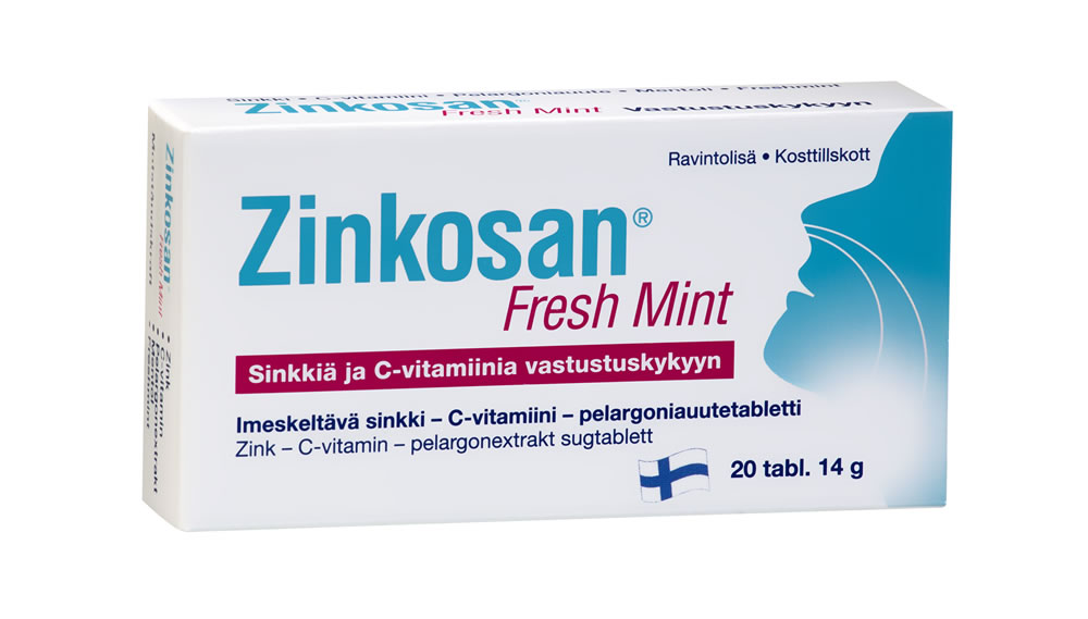 Zinkosan Fresh Mint, 20psc