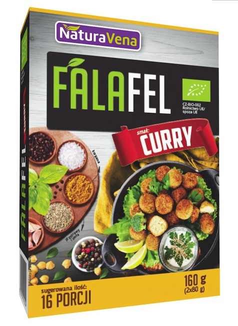 NaturaVena, Dried Mix for Falafel Patties - Curry, 160g