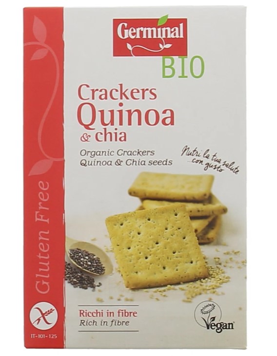 Germinal, Crackers Quinoa & Chia, 150g