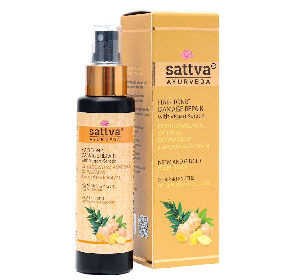 Sattva, Hair Tonic Damage Repair with Vegan Keratin, 100ml