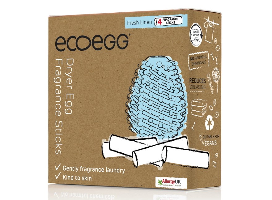 Dryer Egg Refill Fragrance Sticks Fresh Linen Pack of 4