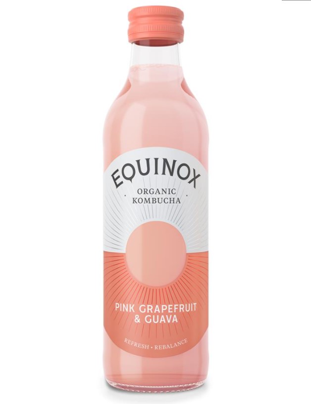 Equinox, Kombucha Pink Grapefruit Guava, 275ml