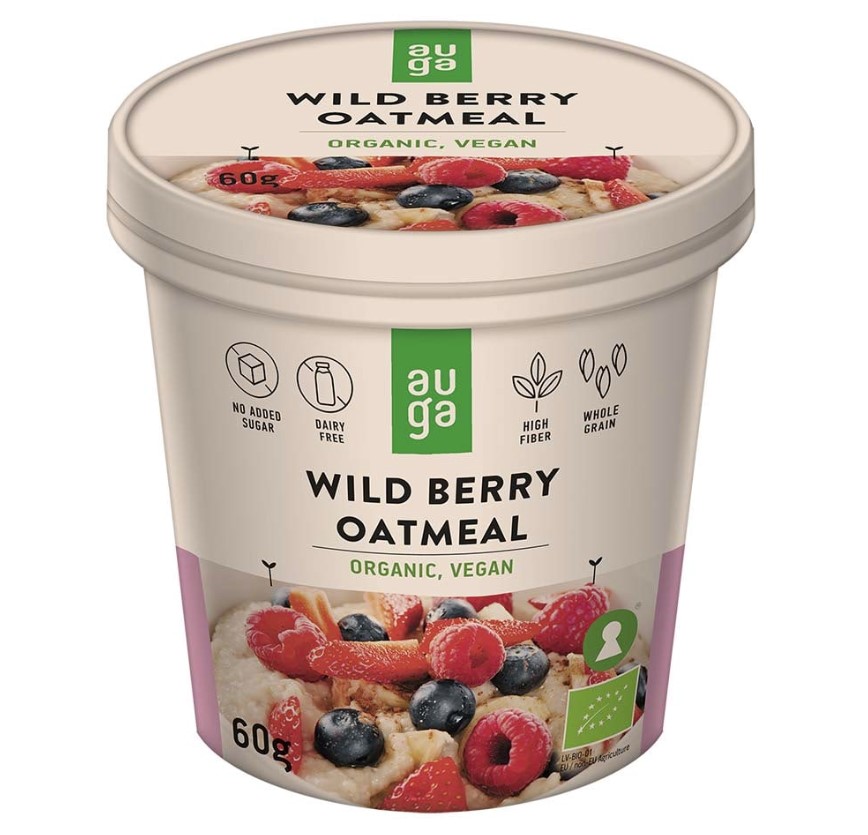 Auga, Oatmeal with Wild Berries, 60g