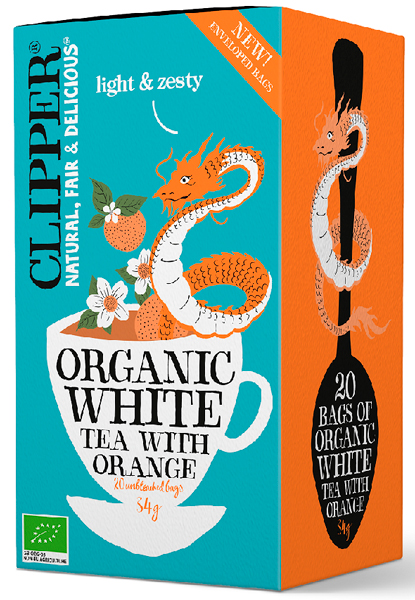 Clipper, White Orange Tea, 20 bags