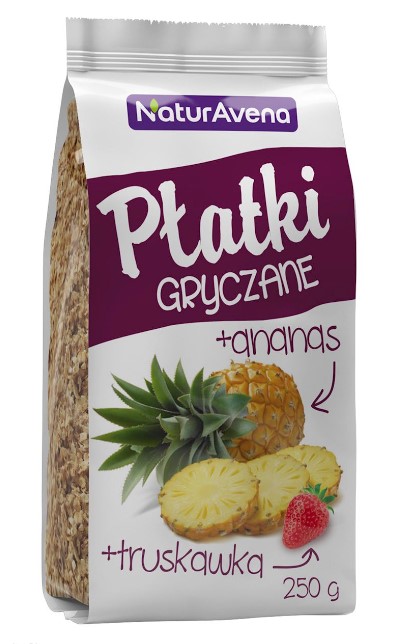 Buckwheat Flakes with Pineapple & Strawberry, 250g