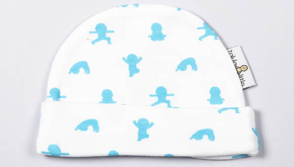 Newborn Baby Hat With Yoga Party (Blue)