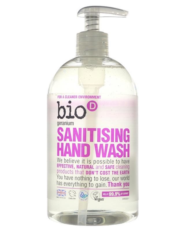 Bio-D, Sanitising Hand Wash Geranium, 500ml