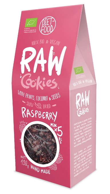 Cookies with Raspberry, 100g