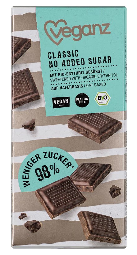 Veganz, Classic Oat Based Chocolate, 80g