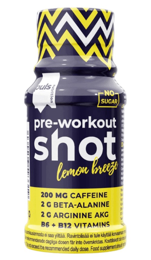 Pre-Workout Shot Lemon Breeze, 60ml